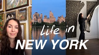 NYC Apartment Makeover 01 // Peel and Stick Wallpaper, DIY Gallery Wall  // NYC vlog