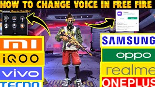 how to change voice in free fire| voice changer oppo | voice change game turbo _ @RaiStarvoice 🔥