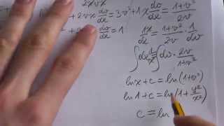 Use substitution y=vx to solve differential equations