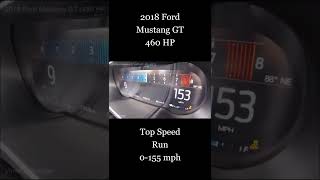 6-Speed Manual or 10-Speed Auto ?! 🤔 Ford Mustang GT 10-Speed Auto Top Speed Run 0-155 MPH #shorts