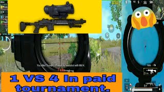 1vs4 In paid Tournament😳|Pubg Mobile Montage in low end Device.Pubg Low End Device Pro