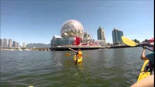 Vancouver Go Pro footage shot during kayaking between Granville & Downtown