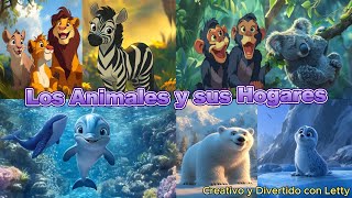 Los animales y sus hábitats🎶 Canta y Aprende #videoeducativoparaniños