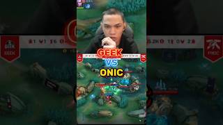 GEEK VS ONIC GAME 2🔥 #mobilelegends #mlbb #geek #onic #mplids14 #mpl #mplid #skylar #shorts