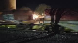 IAIS 510 & IAIS 505 mixed freight train in Minooka Illinois