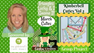 Kimberbell Cuties Vol 2 Table Toppers - Mar - Triangles Lucky and I Gnome It - Group Project