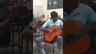 දරුවොත් එක්ක waltz no 2 dmitri shostakovich🤩 #classicalguitar #fingerstyle #waltz #short