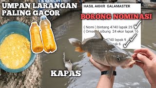 UMPAN TELUR SAPU SAPU GALATAMA IKAN MAS BORONG NOMINASI