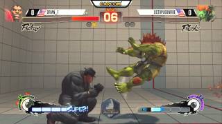 Brian_F (Balrog) vs OctopusOnFire (Blanka) - CEO 2015 USF4 - 720p 60fps