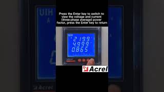 Acrel Electric | Display Interface of PZ Series Panel Energy Meter