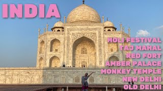 INDIA | 2020 HOLI Festival, Taj Mahal, Red Fort, Amber Fort | Study Abroad in Bangkok, Thailand