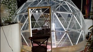 Glamping Dome Full Transparent | Geodesic Dome For Cafe | Geodesic Dome Manufacturer in India