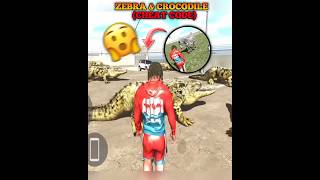 Crocodile & Zebra 🦓🐊 || cheat code 🤩 || Indian Bike Driving 3D #viral #shorts