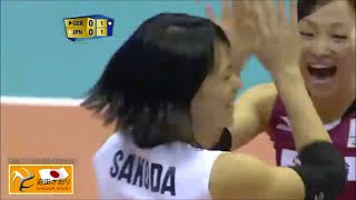 Saori SAKODA 迫田さおりThe Comeback | Japan vs Germany Highlights at 2014 FIVB WCH [720p]