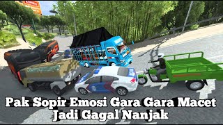 Pak Sopir Emosi...! Truk Full Muat Cabe Gagal Nanjak Gara Gara Macet Parah