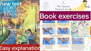 Class 4|| L-5 The rarest animal of all ||Book exercises ( silver jubilee edition) #gemsenglishreader