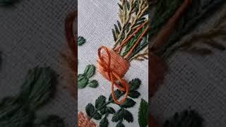 filling stitch embroidery #viral #embroidery #ytshorts #handembroidery