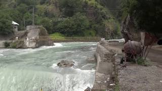 Kundal Shahi Waterfall, Kutton, jagran, neelum Valley Real Sound of River| accident, bridge broken