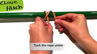 Learn to tie a Clover Hitch knot