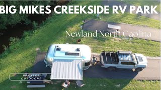 Camping in our Airstream at Big Mikes Creekside RV in Newland, North Carolina