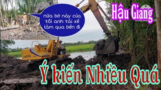 xe cuốc miền tây_máy đào kato sửa bờ mà nhiều ý kiến quá sửa 3 lần rồi 😂