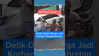 Secepat Kilat !!! Detik-Detik Warga Jadi Korban Penjambretan #beritaterkini