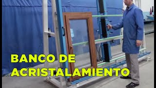 Banco de acristalamiento para puertas y ventanas