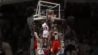 Historic Moment: Michael Jordan Dunking on Dikembe Mutombo in 1997 Game | Legendary NBA Clash 🏀