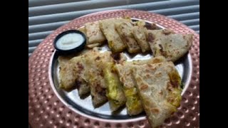 Mozzarella cheese and potato stuffed paratha//Morning Breakfast