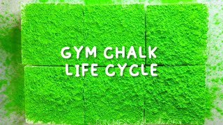 Neon Green Mix Gym Chalk Life Cycle Series ASMR • Oddly Satisfying • Sleep Aid