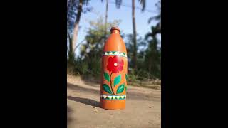 DIY Bottle Painting | Clay Bottle Painting