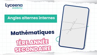 1ère année secondaire | Maths | angles alternes internes