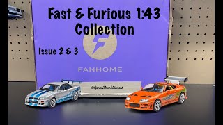 Nissan Skyline R34 & Toyota Supra - Fast & Furious by FANHOME Issue 2-3 1:43 Scale Diecast Unboxing