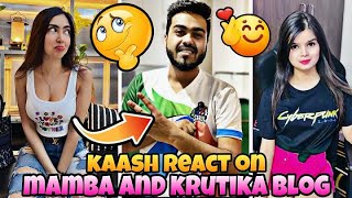 Kaash Plays Reaction On Mamba and Krutika Vlog 😂🔥 | Mamba and Krutika | Funny Reaction | Vlog | S8UL