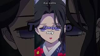 Months of birth in DM #anime #kimetsunoyaiba #demonslayer #shorts