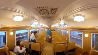 360° Hayato no Kaze inside the train