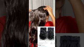 Hair extensions from meesho #meesho #meeshosareehaulonlineshopping #fashion #ytshorts