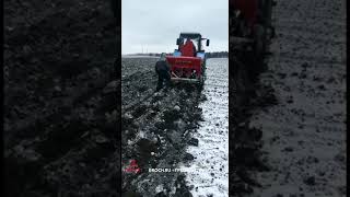 Высадка озимого чеснока JJBROCH сажалкой / planting winter garlic