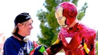 Iron Man Helps The Homeless Smile