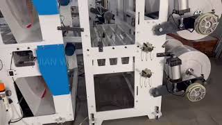 High speed Automatic plastic PE flat bag T-shirt bag making machine