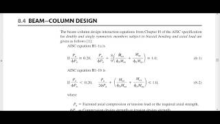 Steel Column Design with Bending  - Example 3