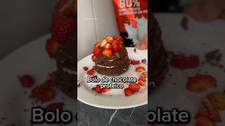 Bolo de chocolate saudável e proteico #perderbarriga #emagrecer #receitafit