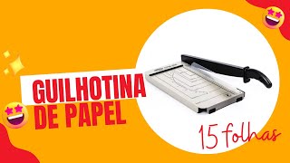 Conheça a Guilhotina de Papel Manual 33cm Em Aço | Marpax