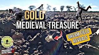 Gold Medieval Treasure Found Metal Detecting In The UK 🇬🇧 | Dream Field | #vlog #viralvideo #video