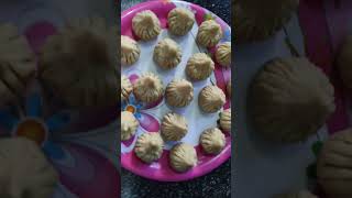 Instant Wheat Flour Modak😋 #shorts #modakrecipe #cookinggyan