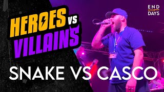 SNAKE vs CASCO - 1 vs 1 - HEROES VS VILLAINS