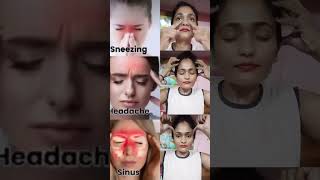 Best yoga exercise sneezing 🤧😒headache, #sinusrelief #faceexercises #faceyoga #antiaging #glowingsk