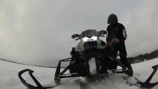 Arctic Cat XF1100 Turbo vs Yamaha Apex Drag Race