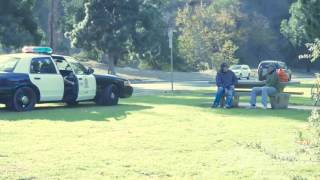 Cop shits in park prank