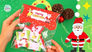 BOLSA NAVIDEÑA para DULCES 🎅 Regalos ECONOMICOS y FACILES de hacer